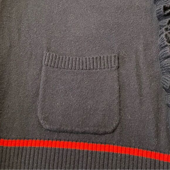 Talbots Lightweight Button Ruffle Nautical Cashmere Blend Cardigan Women Size LP - Picture 13 of 16